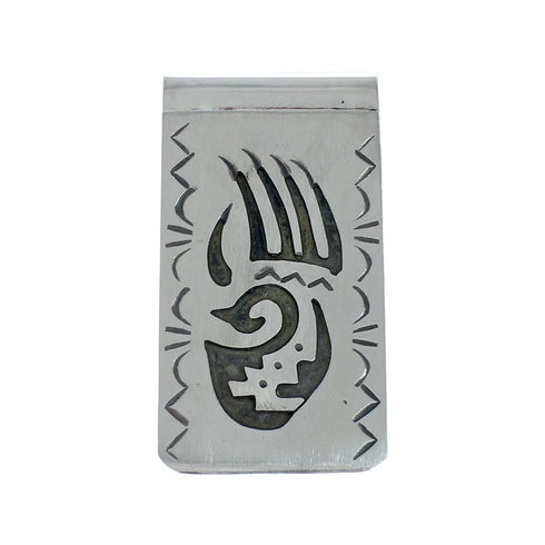Genuine Sterling Silver Bear Paw Native American Money Clip SN20342